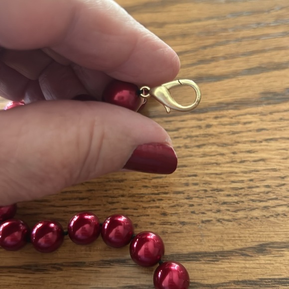 ColdWater Creek glass bead rhinestone rondells knotted between bead all in EUC - Picture 7 of 9